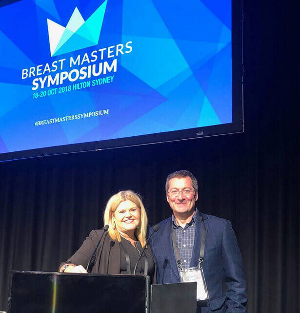 Dr Craig Rubinstein With Trish At Breast Masters Conference Scaled